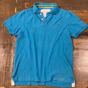 Y2K Aeropostale Men's Blue Polo Shirt